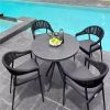 4 seater outdoor table and chair concrete top look outdoor table from china in dark grey