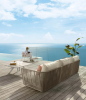 Garden Furniture Lounge Set With Quick Dry Cushion Chair Heavy Duty Outdoor Living Room Furniture Sets Metal Bedroom Furniture