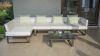 Outdoor Furniture Aluminum Frame Patio L Shape Corner Sofa Sets Metal Outdoor Sofa Courtyard Garden Sofas