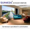 Nordic Fashion Outdoor Sofa Courtyard Villa Furniture Balcony patio Chair Single Outdoor Garden Terrace Leisure Rattan Sofa