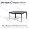 Aluminum Alloy Gazebo Pergola Outdoor Chinese Pavilion 3X3m 3X4m 3X6m 4x6m Louvered Wooden Frame with Arch