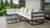 Outdoor Furniture Aluminum Frame Patio L Shape Corner Sofa Sets Metal Outdoor Sofa Courtyard Garden Sofas