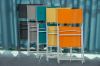 Metal Tempered Glass Square Outdoor Bistro Patio Garden Table Portable Glass Folding Tables