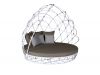 Living Room and Hotel Lounge Abstract Large Metal Leaf Shaped Sofa and Lounge Chair