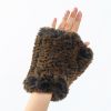 Women Faux Fur Fingerless Gloves - Soft Winter Gloves, Furry Gloves for Women Winter Warm Costume Accessories