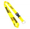  Trade Show Lanyards ,For Name Badges / Covered Button,With Metal Ring Hook 