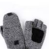 Wool Fingerless Pop-Top Gloves