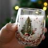 Double Wall Christmas Glass Mug