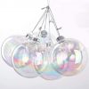 Clear Iridescent Glass Christmas Ornament