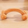 4-wheel Wooden Handheld Massager