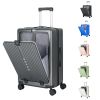 Multifunction Front Opening Luggage With Spinner