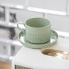 Porcelain Coffee Mug With Saucer