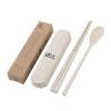 2 Pcs Wheat Straw Travel Cutlery Set