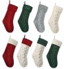 Large Cable Knitted Christmas Stockings