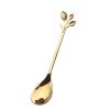 Stainless Steel Leaf Coffee Spoon