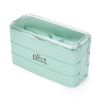 3-layer Wheat Straw Stackable Bento Box