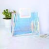 Clear PVC Laser Tote Bag With PU Handle
