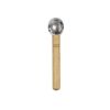 Wood Handle Metal Eye Roller Massage Stick