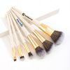 6 Pcs Biodegradable Wheat Straw Makeup Brush Set