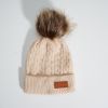 Fox Fur Pom Beanie