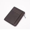 Mini Leather Zipper Card Wallet