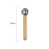 Wood Handle Metal Eye Roller Massage Stick