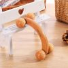 4-wheel Wooden Handheld Massager