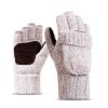 Wool Fingerless Pop-Top Gloves