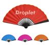 Glow Disco Folding Hand Fan