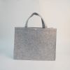 Big Felt Tote Bag With Button