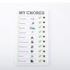 RV Checklist Memo Plastic Board With Sliding Button