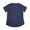 Women&amp;#039;s V Neck Gathered Solid Color T-Shirt