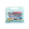 Clear Zippered Reclosable Pouch With Die Cut Handle