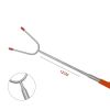 U Shaped Telescopic BBQ Fork With PVC Handle