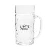 18 oz. PC Plastic Beer Mug With Handle