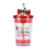 10 oz. Christmas Double Layer Plastic Tumbler