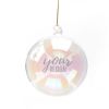 12cm Clear Hanging Glass Ball