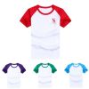 Kid&#039;s Round Neck Color Block T Shirt