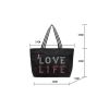 Gym Oxford Tote Bag With Big Waterproof Pocket