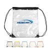 Printed Waterproof Clear Drawstring Bag