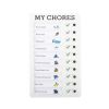 RV Checklist Memo Plastic Board With Sliding Button