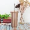 16 oz. Stainless Steel Tumbler With Straw