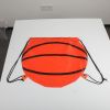 Basketball Shaped Drawstring Backpack