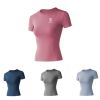 Women&amp;#039;s Slim Crewneck Yoga Short Sleeve Shirt