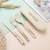 Wheat Straw Knife Fork Spoon Set