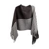 Women Cotton Tassel Poncho