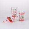 10 oz. Christmas Double Layer Plastic Tumbler