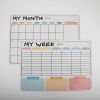 Magnetic Refrigerator Calendar Whiteboard