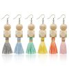 Wooden Bead Tassel Ear...