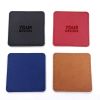 4 Packs PU Leather Coasters